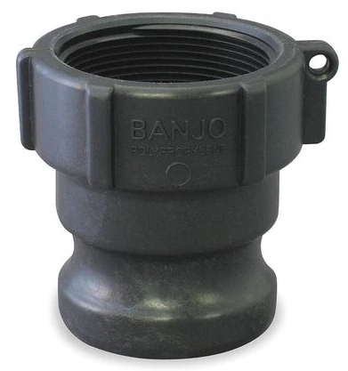 F.75A1/2 3/4" MALE ADPT X 1/2" FEMALE THR A PP CAM & GROOVE FITTING